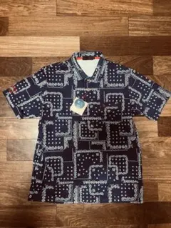 INSPIRE ペイズリー柄 半袖ポロシャツのサムネイル