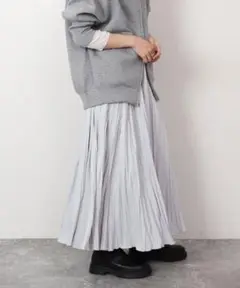 SLOBE IENA タフタワッシャープリーツスカート