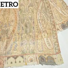 ★ETRO★ ストール シフォン ペイズリー柄 シルク オレンジ.
