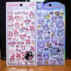 My Melody ボンボンドロップ シール セット