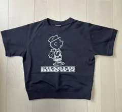 GU チャーリーブラウン 半袖Tシャツ　ダークグレー