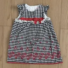 mezzo piano メゾピアノ　ワンピース　いちご　チェック