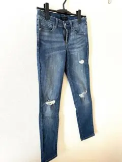 UNIQLO ダメージデニム　スキニーデニム　24インチ