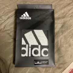 【新品】adidas スポーツタオル ブラック 34x110cm
