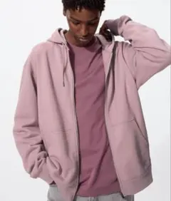 専用ユニクロ スウェットフルジップパーカ フーディ 長袖 UNIQLO Mサイズ