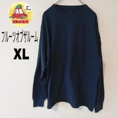 USA古着 フルーツオブザルーム　ロンT　ロングTシャツ　XL ブラックのサムネイル