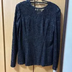 未使用品BALENCIAGA ブラック 長袖　レースシャツのサムネイル
