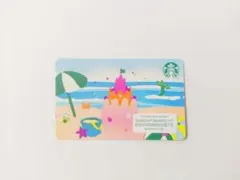 スターバックス カード 海水浴場 砂浜柄 2025 残高0円 PIN未削り