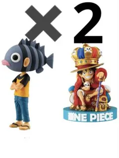 ONE PIECE BASE SHOPワーコレ2種セット ✖️2フィギュア