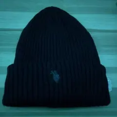 POLO ニット帽 黒