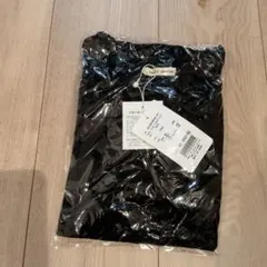 フリル付きブラックTシャツ フリーサイズ