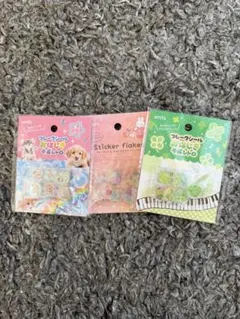 おはじきシール　フレークシール　平成レトロ