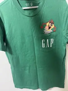 GAP タズ ポケットTシャツ グリーン
