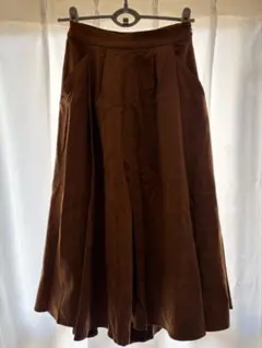 BAYFLOW フェイクスエードフレアスカート