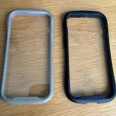 iPhone14 iFaceケース ベージュ ブラック セット