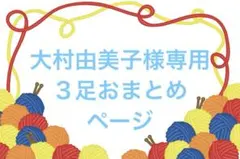 大村由美子様 リクエスト 3点 まとめ商品