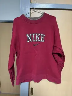 NIKE ナイキ　90s 古着　スウェット　トレーナー　ビッグロゴ　レッド