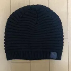 未使用　プーマ PUMA リブ編み ニット帽 フリーサイズ　黒　ブラック