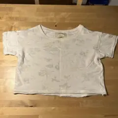 ジェラートピケ フラワー柄 クロップド ルームウェア