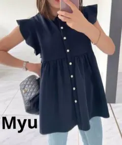 Myu☆ミュー☆パールボタンカットソー☆Ｆのサムネイル
