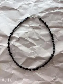 【新品・未使用】天然石　オニキス　星型　ブラック　ネックレス　重ね付け　43㎝