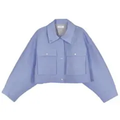 〈AMERI〉EMBOSS SHORT ARMY LIKE JACKETのサムネイル