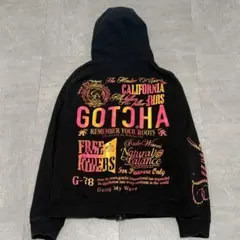 00s GOTCHA フルジップパーカー 短丈 お兄系 グランジ y2k