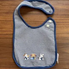 ♡ファミリア♡定番！ボーダー刺繍スタイ　パイル　ラルフローレン　男女兼用next