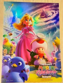 台湾限定　ザ・スーパーマリオギャラクシー・ムービー　特典A3特殊加工ポスター 台湾限定 ザ・スーパーマリオギャラクシー・ムービー 特典A3特殊加工