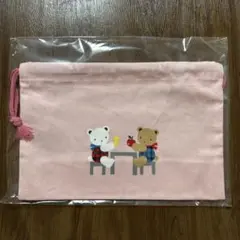 familiar ランチ巾着　ピンク