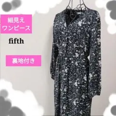 fifth フラワープリント ロングワンピース