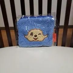 新品 未開封　モンチッチ もこもこスクエアポーチ　ブルー