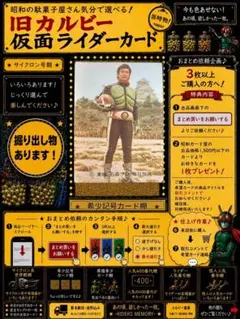 旧カルビー仮面ライダーカード ダブルライダー No.71裏25局 明朝体 71