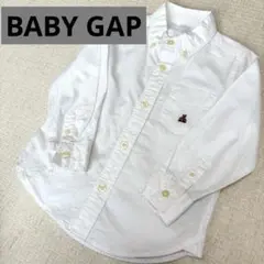 GAP baby ホワイト ボタンダウンシャツ100〜110cm