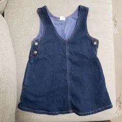 moujonjon デニム Vネック ワンピース 95