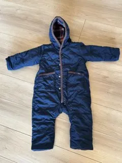 PETIT BATEAU 中綿ジャンプスーツ ネイビー 18m - メルカリ