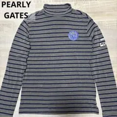 PEARLY GATES ボーダー モックネックシャツ - メルカリ