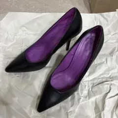 ZARA WOMAN ブラック レザーハイヒール 39
