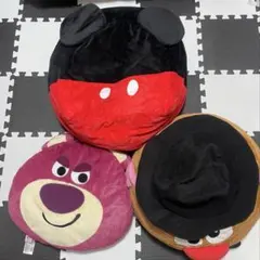 Disney ディズニー、 トイ・ストーリー ぬいぐるみクッション３点まとめ売り