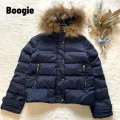 美品 Boogie ダウンジャケット リアルファー付き 防寒 軽量 シンプル