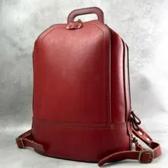 希少モデル HERZ ヘルツ レザーリュック バックパック レッドのサムネイル