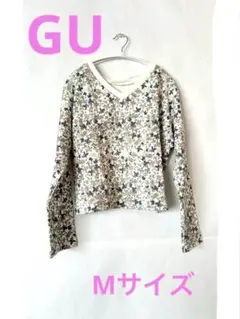 【新品】ジーユーGUプリントクロップドプルオーバー Mサイズ