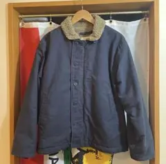 WAIPER N-1デッキジャケット USED SOLID NAVY 42