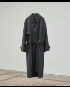 【LIDNM】WOOL GABA TRENCH COAT　トレンチコート