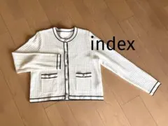 【index 】長袖カーディガン　アイボリー　Mサイズ