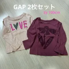 GAP ピンクトップス2枚セット
