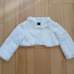 COMME CA ISM キッズ ファーボレロ 110A ホワイト