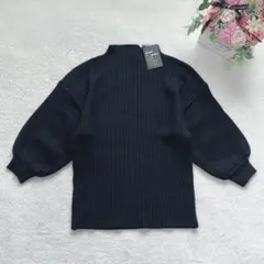 レースレディース 七分袖リブニット 定番 トップス シンプル 可愛い カジュアル