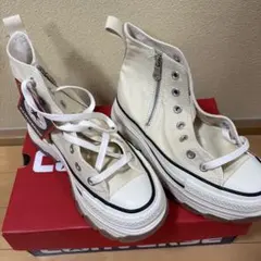 CONVERSE ALL STAR アイボリー 厚底スニーカー