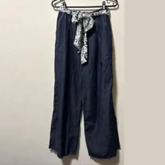 chocol raffine robe ソフトデニム ワイドパンツ リボンのサムネイル